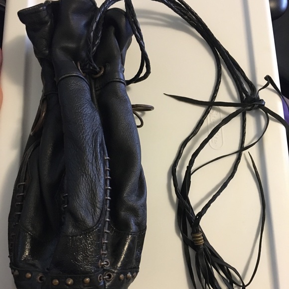 KMRii brown leather drawstring bag - Picture 6 of 10